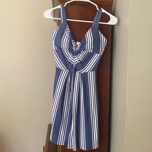 Planet Gold Women’s Blue twist front Dress